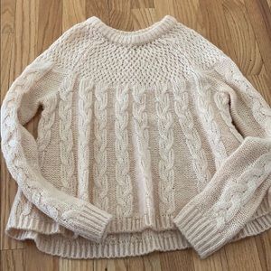 light pink sweater